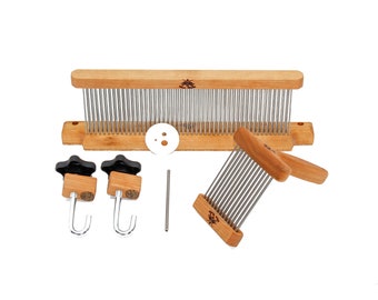 Hackle & Comb Kit Double or Single Row - Smooth Points - Diz and Tine Straightener Included - Stainless Steel Tines - In Stock Ready to Ship