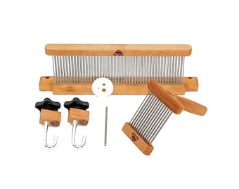 Hackle & Comb Kit Double or Single Row - Smooth Points - Diz and Tine Straightener Included - Stainless Steel Tines - In Stock Ready to Ship