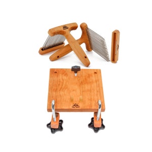 Large Wool Combs w/Holder - Single or Double Row - Fine or Extra Fine - Smooth Points - Stainless Steel Tines -In Stock Ready to Ship