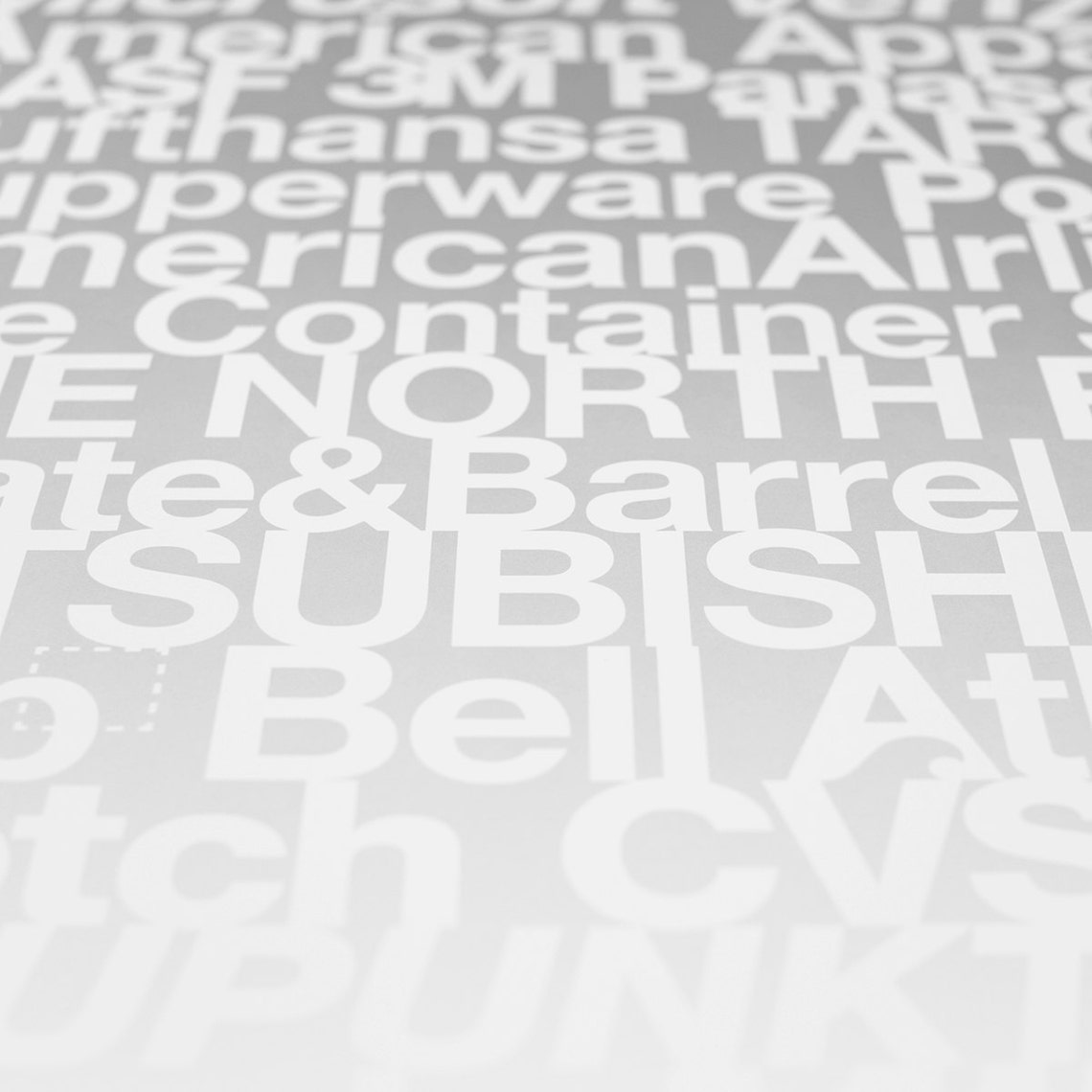 Helvetica Logos Poster Etsy