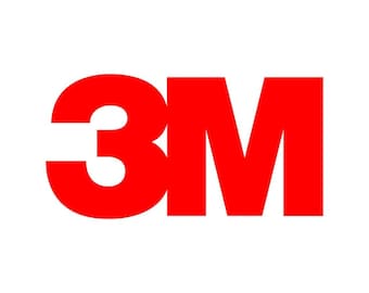 May include: The 3M logo is a red, stylized text design with the letters "3M" in a bold, sans-serif font.