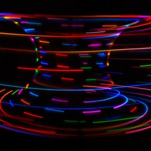LED PolyPro Hula Hoop ~ Utopia ~ Bursting Bright Ligths