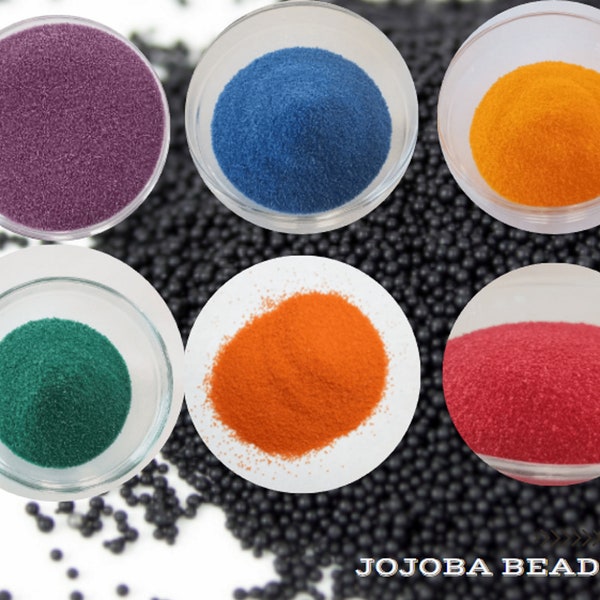 BLACK Jojoba Beads for Scrubs Liquid Soap | Other colors available: Purple Blue Yellow Green Orange Red Rainbow Patriotic