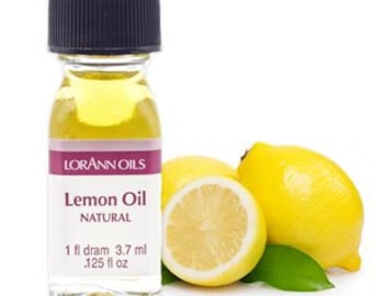 Lemon Lorann Super Strength Flavor Oil Dram | Lorann Candy Baking 0.125 oz