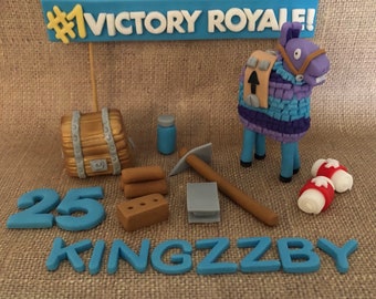 Fortnite Gun Etsy - inspired fortnite fondant toppers 10 pieces