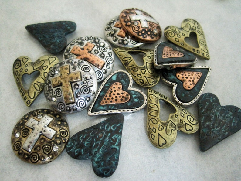 DOLLAR STORE Small 2hole slider beads jewelry supplies