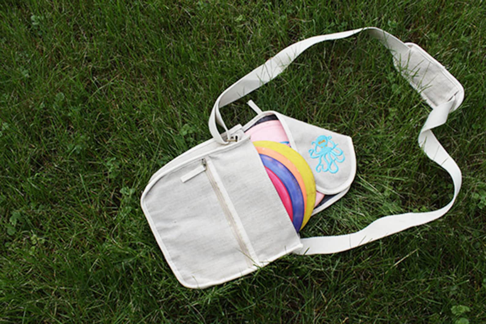 Hemp Frisbee Disc Golf Bag Free Shipping Etsy