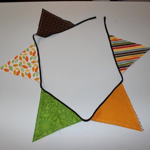 Fall/Primary Colors Fabric Bunting/Garland