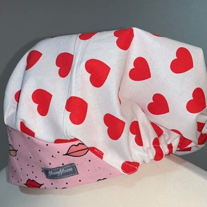 Hearts--Surgical Bouffant Style Hats