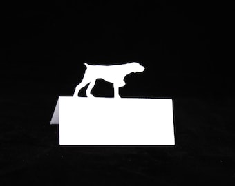 English Pointer Wedding Escort Cards| PRINTED or BLANK Tented Placecards| Wedding Seating cards for Calligraphy| Game Hunting| Dog Wedding