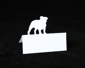 English Bulldog Shaped Wedding Escort Cards| BLANK Tented Placecards| Wedding Seating cards for Calligraphy| Dog Lover| Dog Birthday| Party|