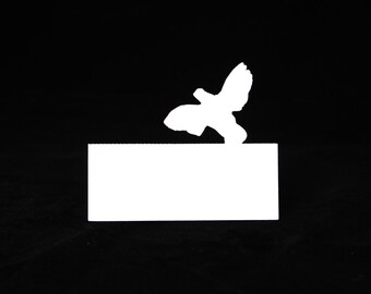 Bobwhite Quail Bird Shaped Wedding Escort Cards| Tented  Placecard| BLANK or CUSTOM PRINTED | Small Game Hunting| Country Wedding