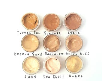 SAMPLE - Vegan Liquid Mineral Foundation Serum - Multi Fruits, Multi Botanical Extracts Base. Available in 9 Skin Tone Shades