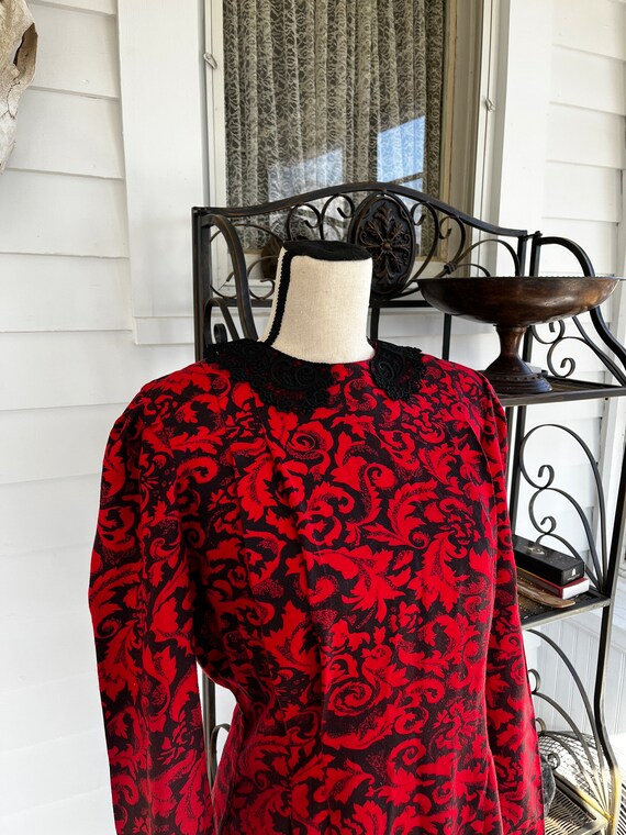 Beautiful Vintage Red and Black Fitted dress | Authentic Vintage | Striking Real Vintage Dress | Goth Vintage Dress | Witchy Vintage Dress - Etsy Beautiful Vintage Red and Black Fitted dress | Authentic Vintage | Striking Real Vintage Dress | Goth Vintage Dress | Witchy Vintage Dress - Etsy