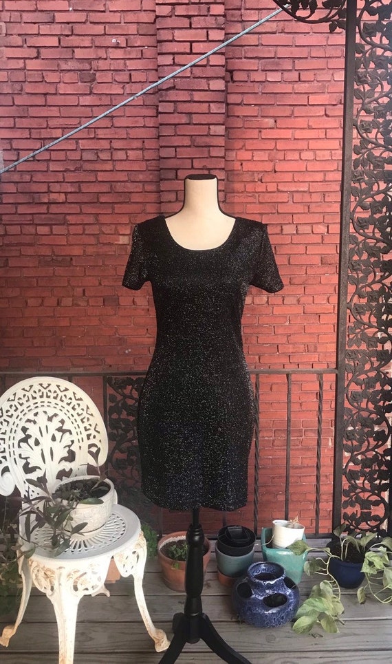 Vintage 90s Sparkly Dress Size Medium | Authentic… - image 1
