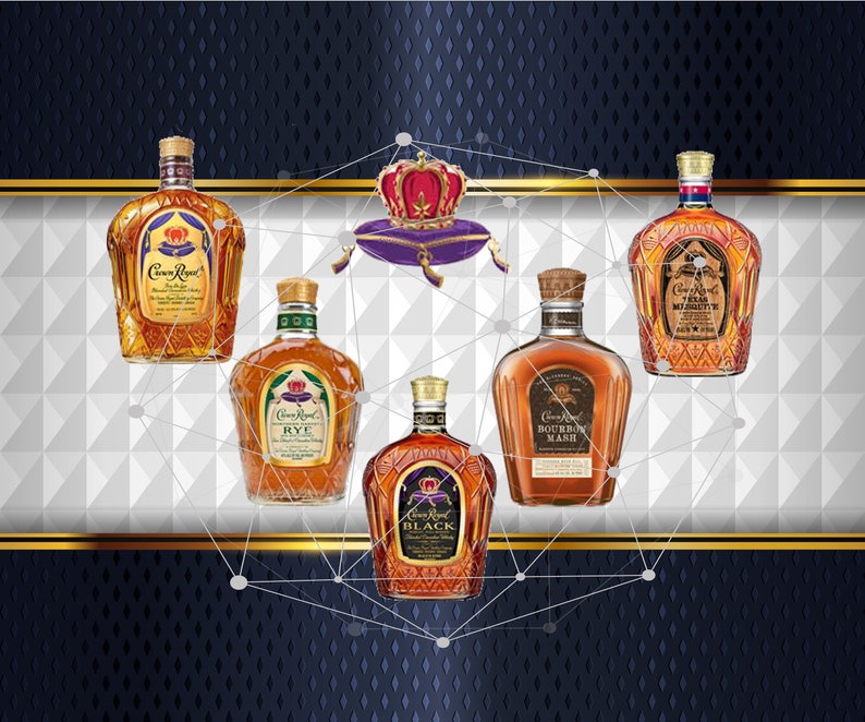 SUBLIMATION Digital Transfer Crown Royal 20 oz Skinny | Etsy