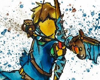 Link Breath of the Wild Print!