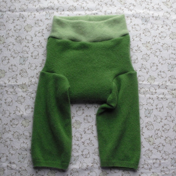 Small 100%  Wool cloth diaper cover Upcycled Wool soaker