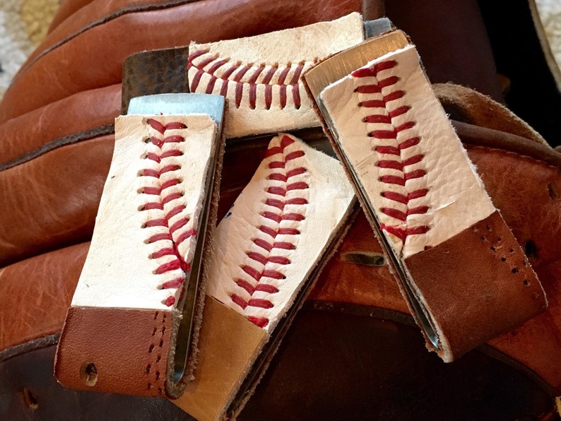 Mens Baseball and Mitt Money Clip Etsy