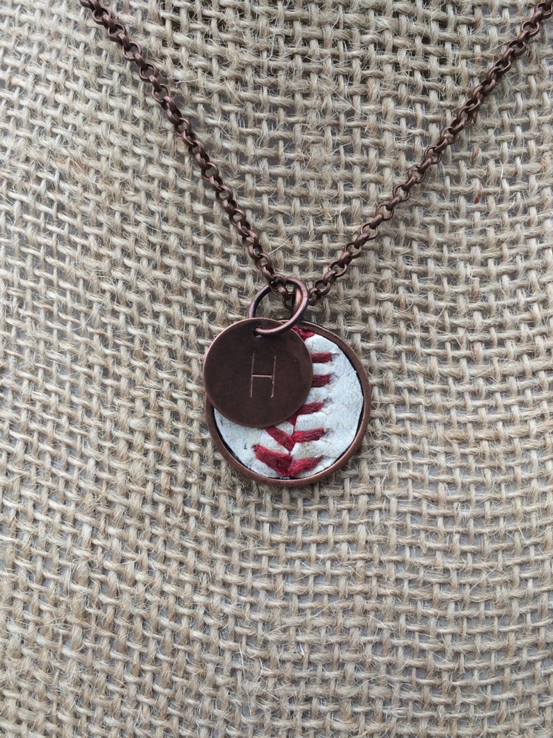 New Size Real Baseball Necklace Etsy