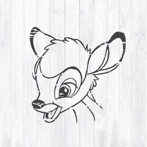 wallpapers Bambi Clipart Silhouette bambi svg datei hirsch digital disney