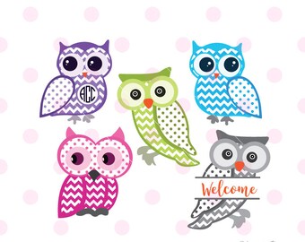 Download Owl Monogram Svg Etsy