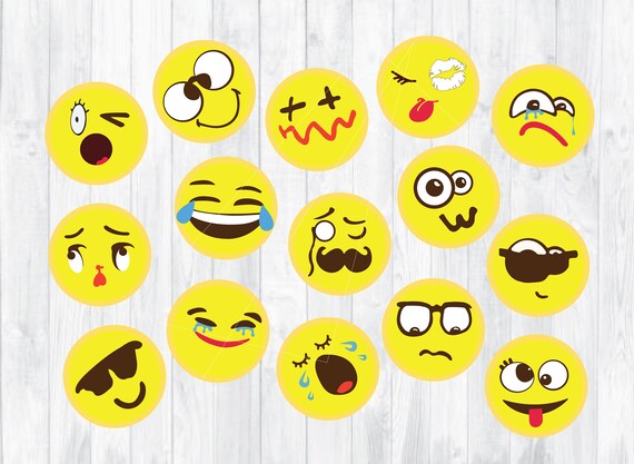 Download Emoji Svg Emoji Decal Emoji Clipart Emoji Party Svg Files Etsy