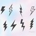 Set Lightning Bolt.svg, Thunderbolt Svg, Lightning Strike Svg, Lighting ...