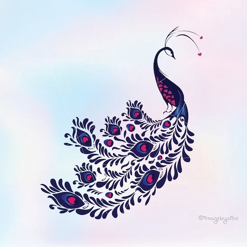 Peacock SVG Peacock Decor INSTANT DOWNLOAD Peacock Vector - Etsy