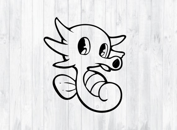 Download Pokemon Horsea Svg Png Cricut Silhouette Pokemon Horsea Etsy