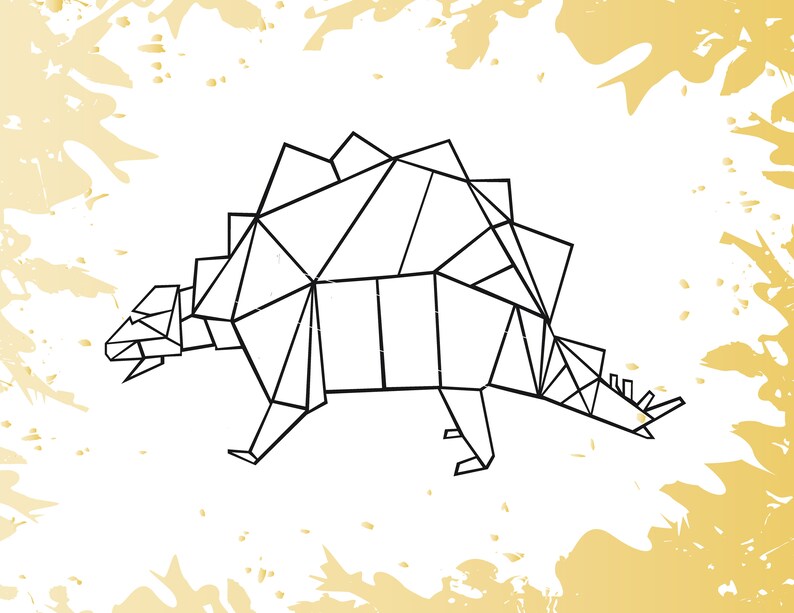 Download Dinosaur Svg Dinosaur Geometric Svg dinosaur dxf SVG for ...