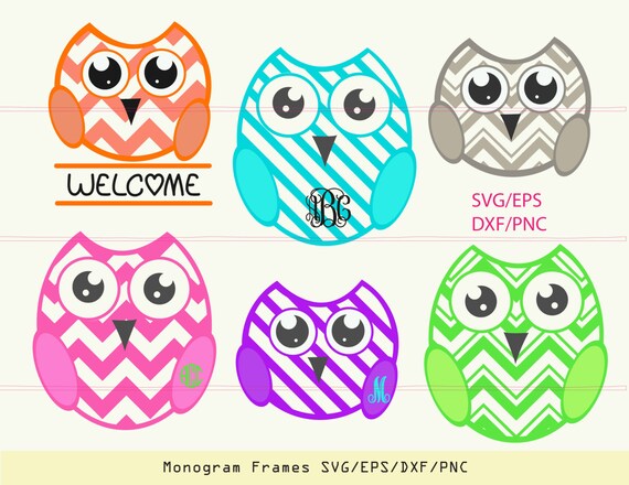 Download Owl Svg Owl Monogram Svg Owl Clipart Owl Wall Decor Owl Etsy