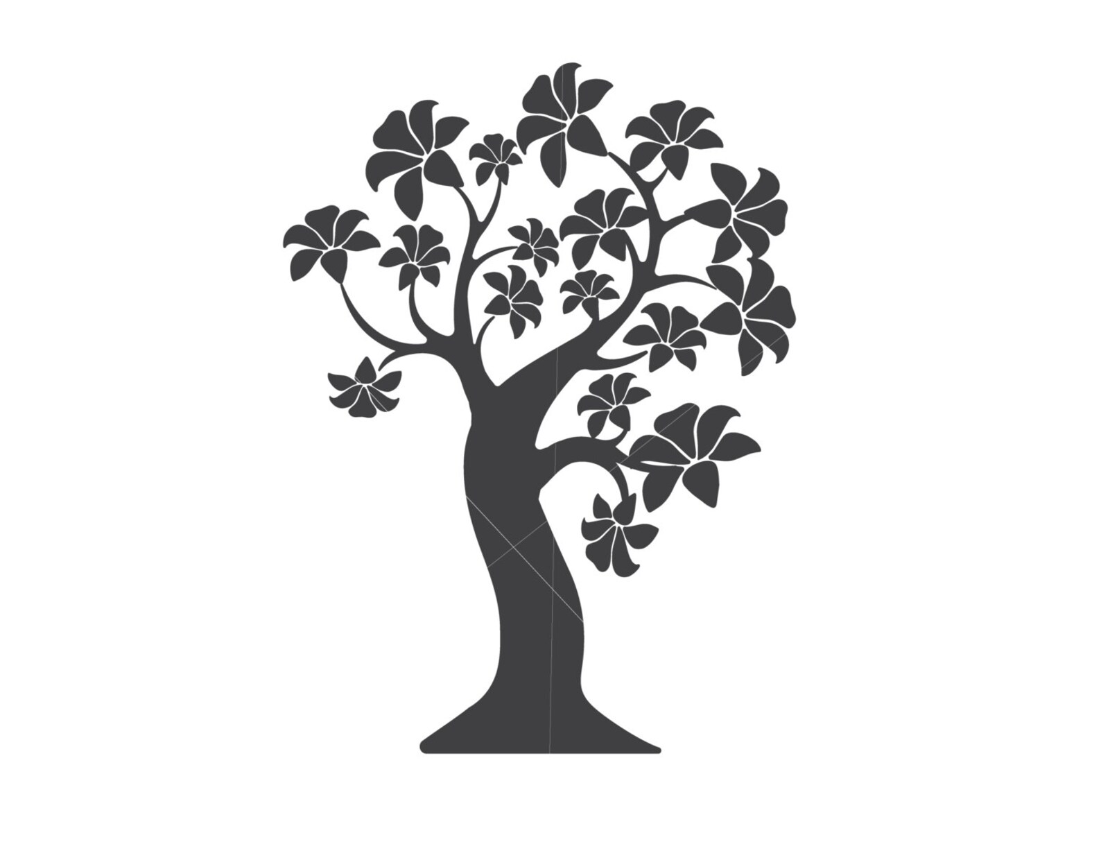 Tree SVG Tree Sticker Tree Clipart Tree Vinyl Decal Svg Etsy