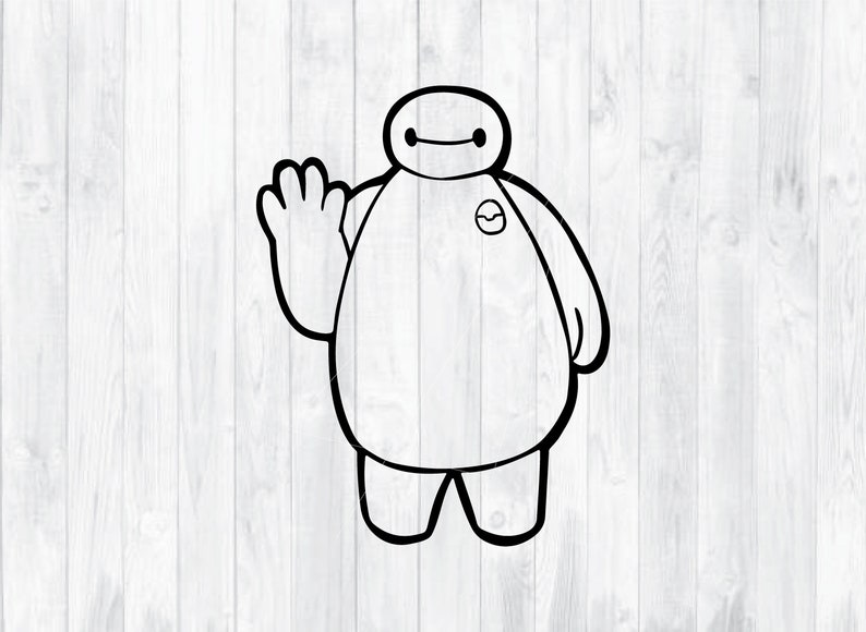 Download Baymax Svg Baymax Dxf File Disney Svg Disney Dxf Svg Files Etsy