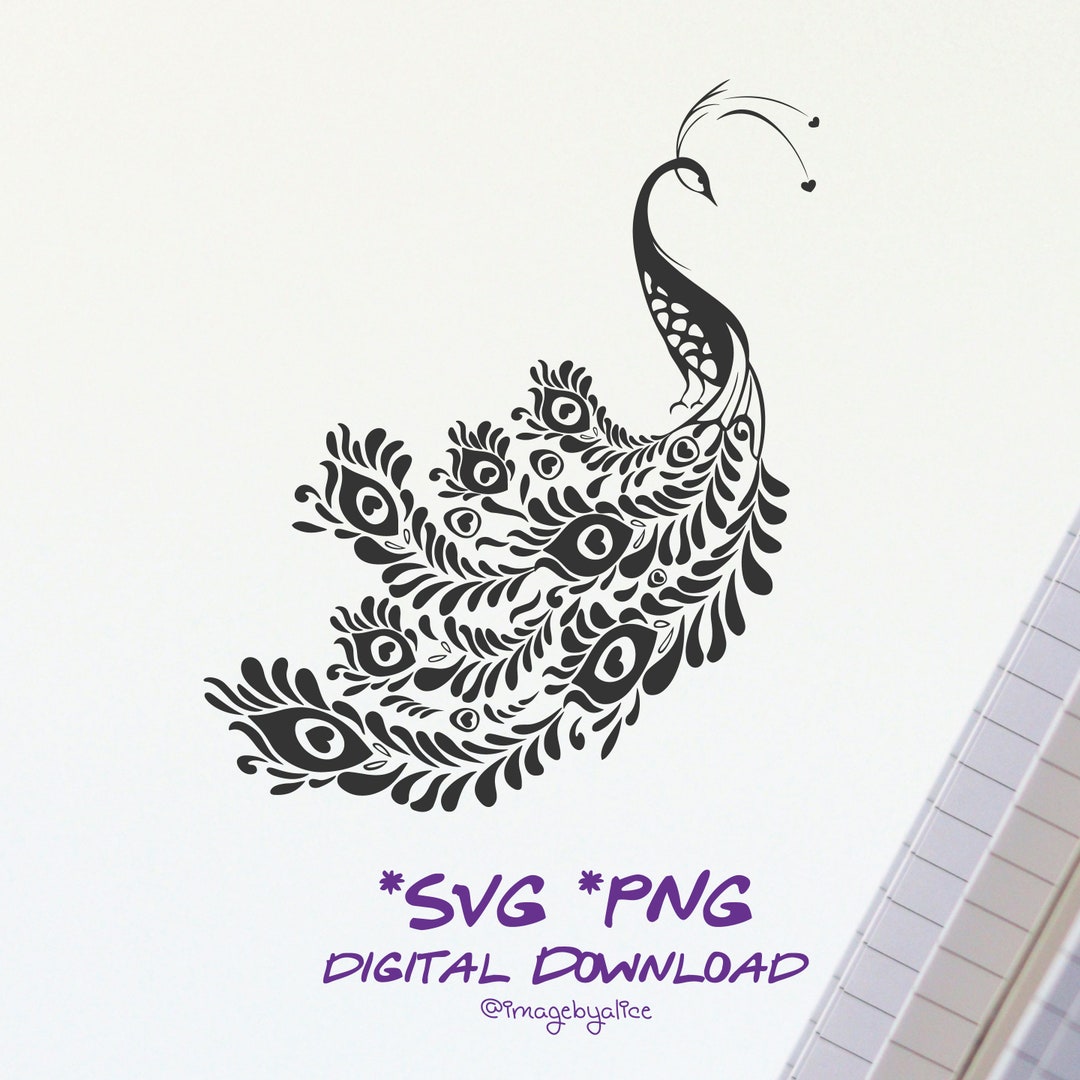 Peacock SVG, Peacock Decor INSTANT DOWNLOAD Peacock Vector , Eps Vector