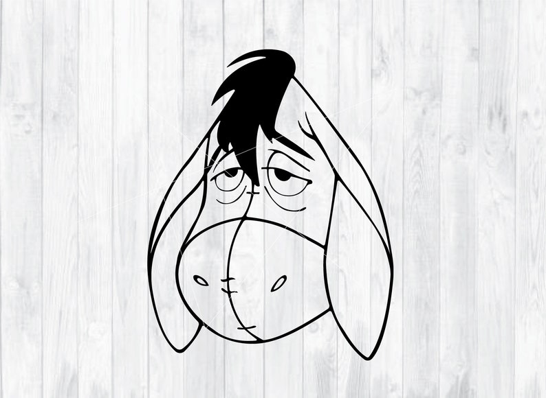 Eeyore SVG cut file Disney SVG Children Clothing Svg Png | Etsy
