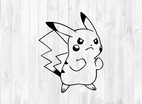 Download Angry Pikachu Svg Cut File Pokemon Svg Cute Clothing Svg Etsy