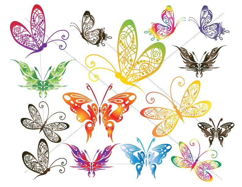 Download Butterfly SVG DXF Butterfly sticker clipart Butterfly ...