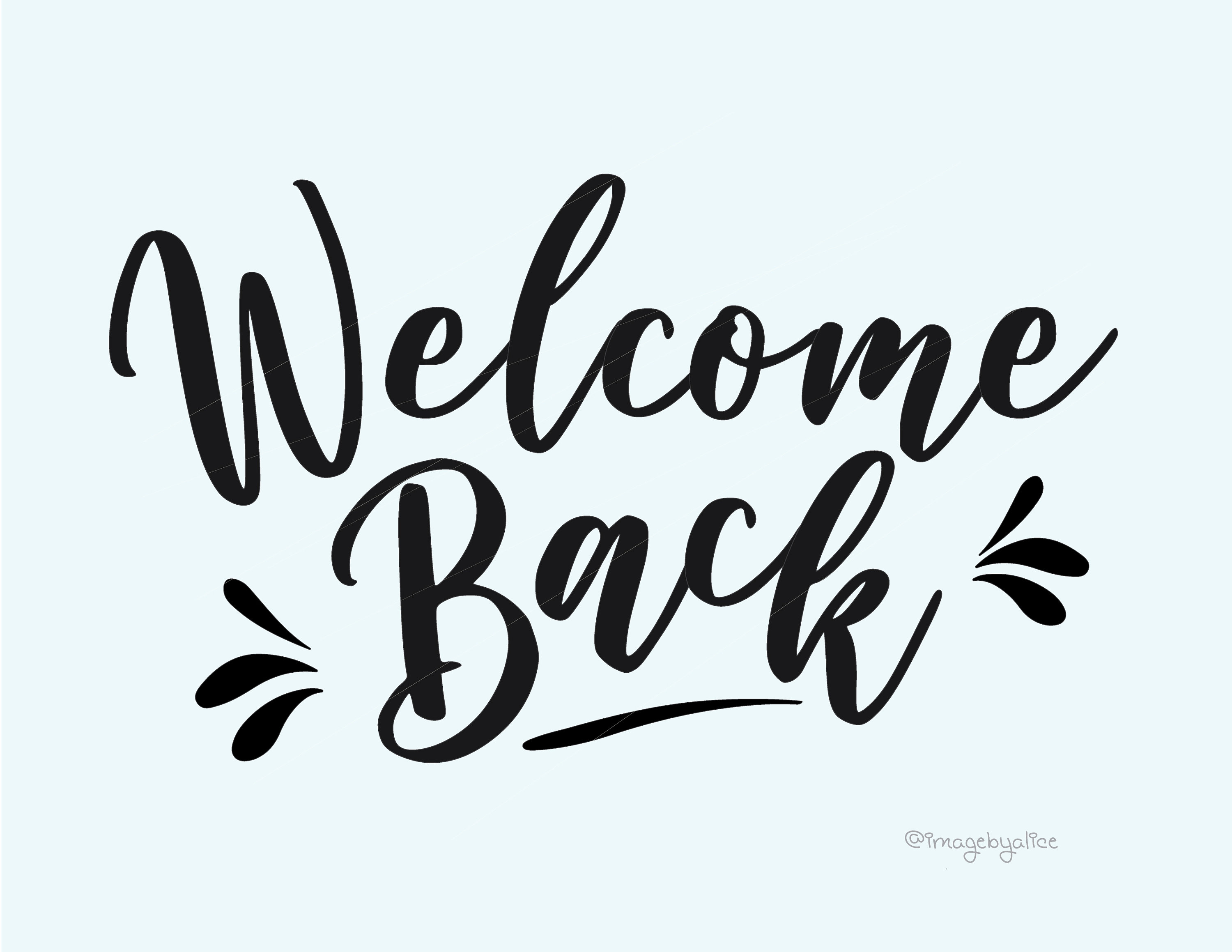 Buy Welcome Back Svg, Welcome Back Prints Clipart Decal, Welcome Back  Cricut, Silhouette Cameo,welcome Back Sticker, Calligraphy Svg Online in  India 