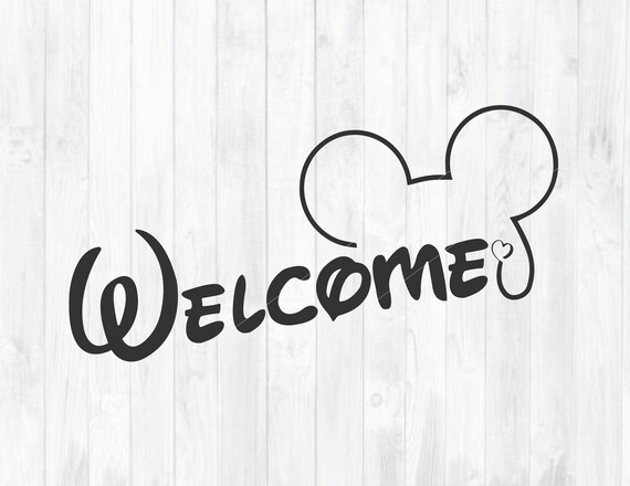 Download Mickey Mouse Welcome Svg Mickey Mouse Sticker Mickey Mouse Etsy