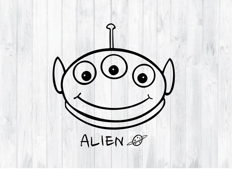 Alien Svg Toy Story SVG Disney Clipart Alien Print Alien | Etsy