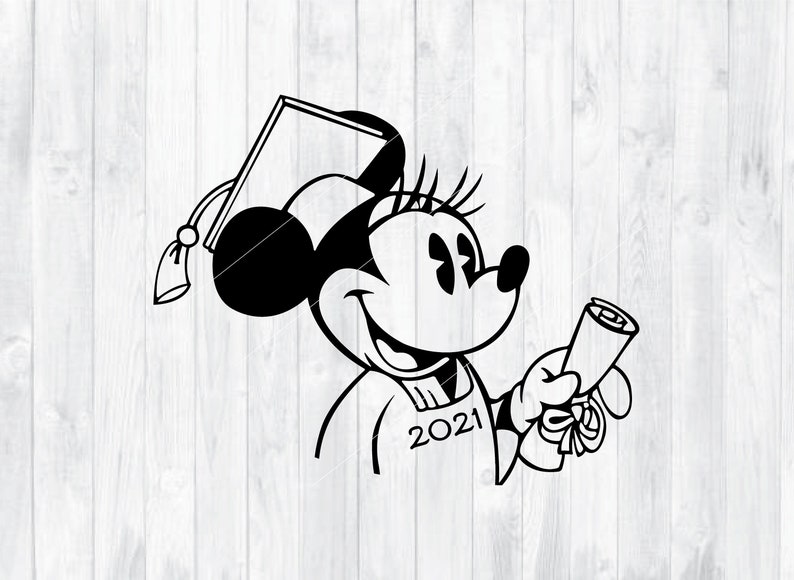 Class Of 2021 Svg Dxf Graduation Svg Disney Svg Minnie Etsy