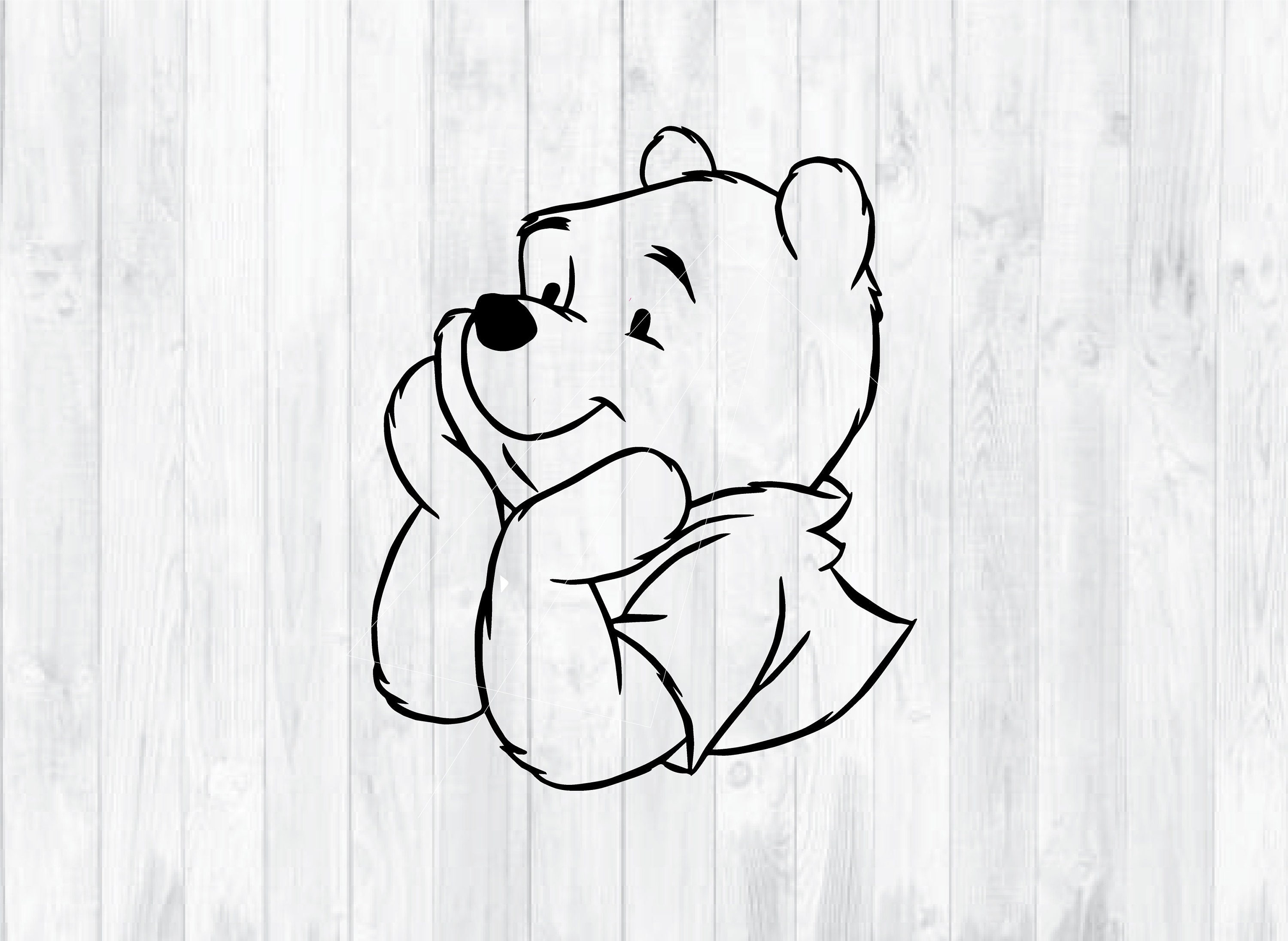 Free 96 Baby Pooh Bear Svg SVG PNG EPS DXF File