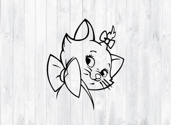 Aristocats Marie Svg Aristocats Marie Dxf Cricut Explore Etsy