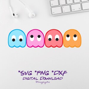 Printable Cuttable Pac Man PNG SVG, Pac Man Clipart, Pac Man Sticker ...