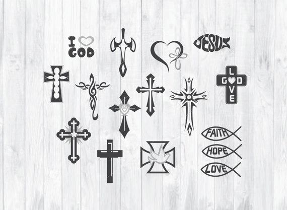 Download Cross Svg Cross Decal Cross Dxf Files Cross Monogram Etsy