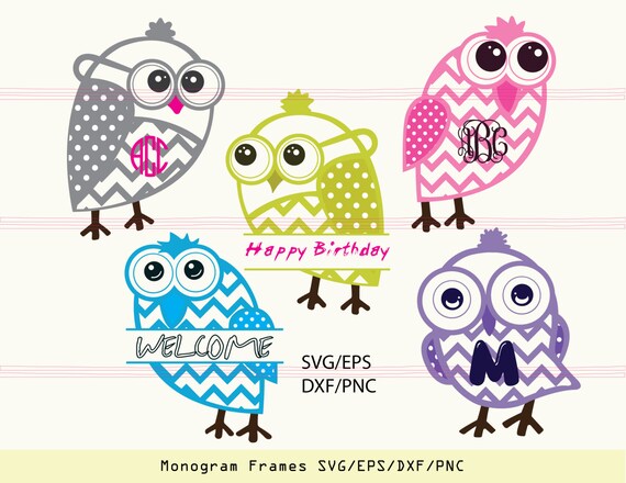 Download Free Owl Svg Owl Monogram Svg Owl Clipart Owl Wall Decor Owl Etsy SVG Cut Files