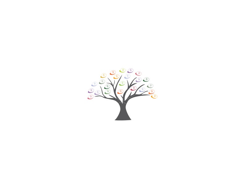 Money Tree Svg Tree Sticker Tree Clipart Tree Vinyl Decal Etsy - 50