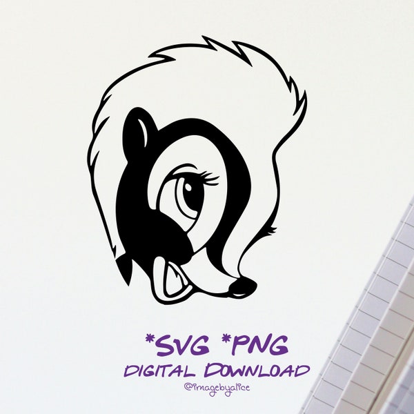 Printable cuttable Skunk Sticker SVG. Skunk Card, Skunk Clipart, Skunk Svg File for Cricut, Skunk svg, Skunk poster