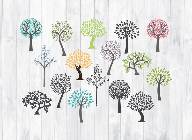 Tree SVG tree vinyl decal tree sticker tree clipart Royalty Free